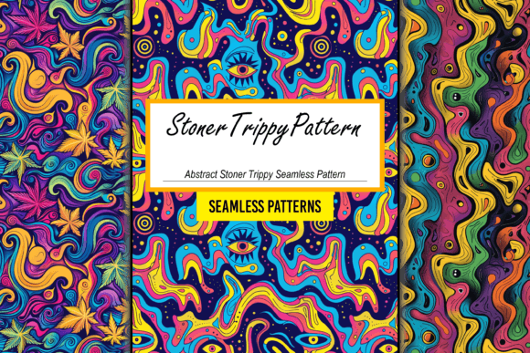 Abstract Stoner Trippy Seamless Pattern: A Guide to Psychedelic Design