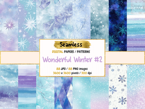 Capturing the Essence of Seasonality: How Wonderful Winter 2 Digital Papers Redefine Creative Workflows