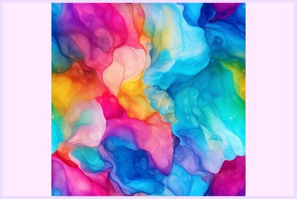 Liquid Alcohol Ink Seamless Pattern