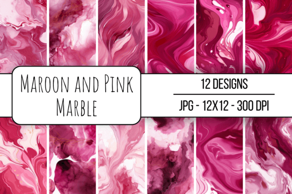 Maroon and Pink Marble Seamless Pattern: A Strategic Asset for Digital Design Workflows