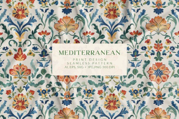 Mediterranean Seamless Pattern Vintage12: A Timeless Design Resource for Modern Creators