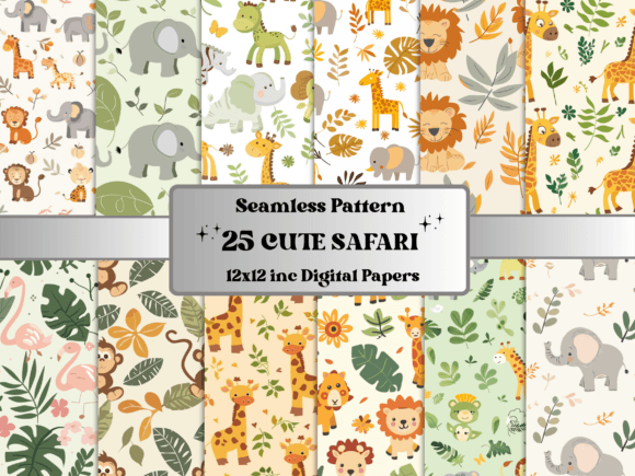Seamless Cute Safari Baby Pattern Paper: The Ultimate Guide to Jungle-Themed Digital Scrapbooking