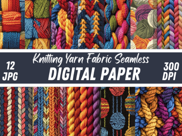 The Rise of Knitting Yarn Fabric Textiles Background in Digital Design and Craft Markets