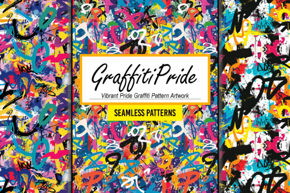 Vibrant Pride Graffiti Pattern Artwork
