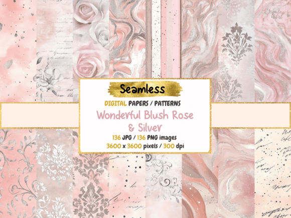 Wonderful Blush Rose Silver Papers: A Strategic Asset for Elegant Digital Design
